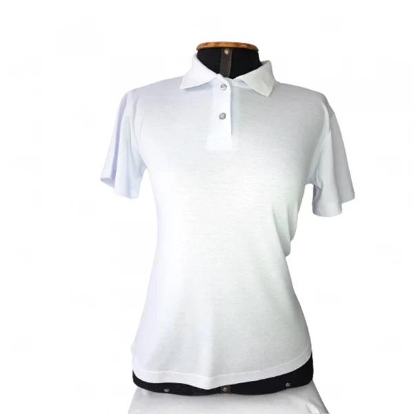 Camisetas Polo Personalizado Feminina Branco