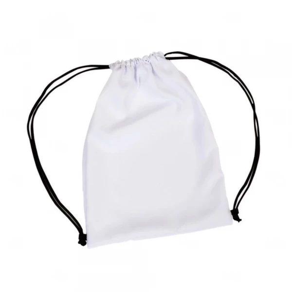 Mochila Saco Personalizada - 44,5 x 33,6 cm Branco