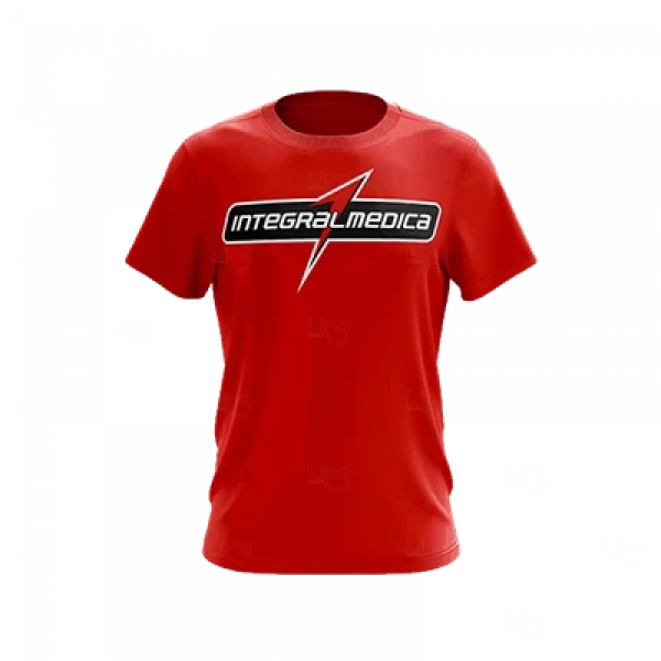 Camiseta  Dry Fit Personalizada sublimação 100% Vermelho