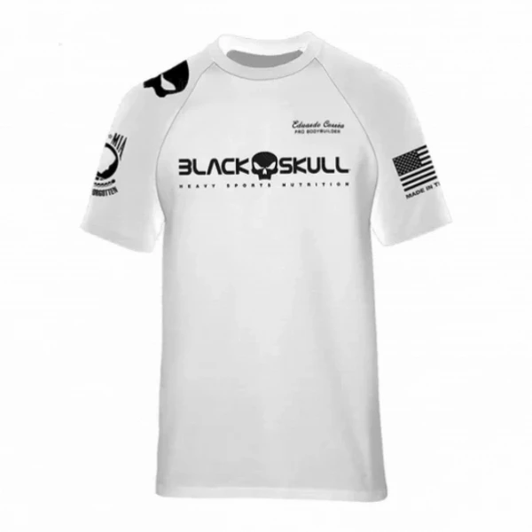 Camiseta  Dry Fit Personalizada sublimação 100% Branco