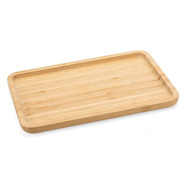 Petisqueira de Bambu Retangular 30x20cm Personalizada
