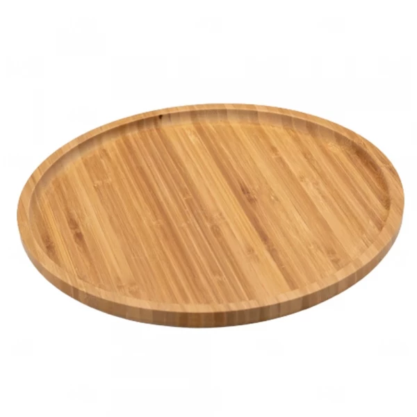 Petisqueira de Redonda de Bambu 30 x 30 cm Personalizada