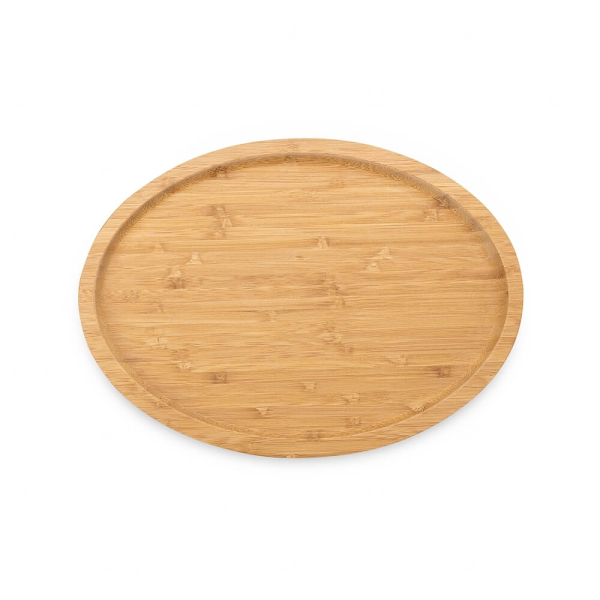 Petisqueira de Bambu Oval 28,5x20,5cm Personalizada 