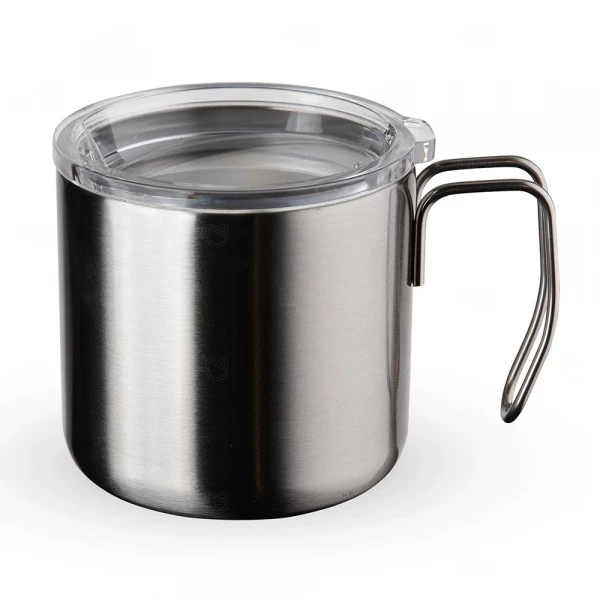 Caneca Inox Parede Dupla Personalizada - 350ml Inox