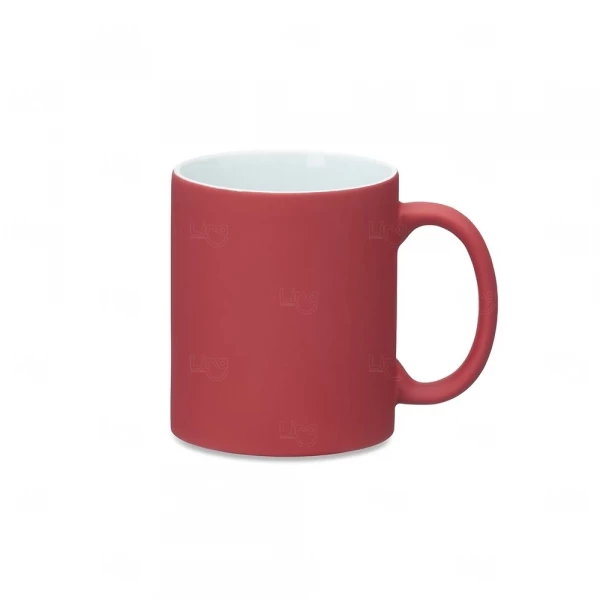 Caneca Mágica de Cerâmica Personalizada - 350ml Vermelho