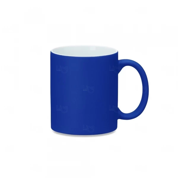 Caneca Mágica de Cerâmica Personalizada - 350ml Azul