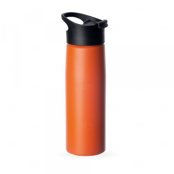 Squeeze Alumínio Personalizada - 750ml Laranja Claro