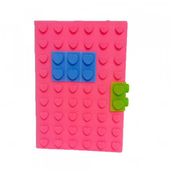 Capa Caderno Lego Personalizado Rosa Flamingo