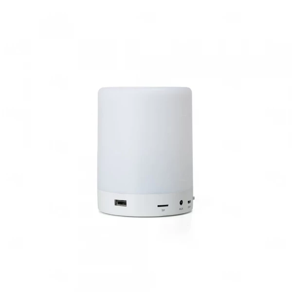 Caixa de Som Personalizada com Luminária Branco