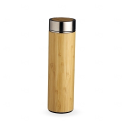 Garrafa Bambu Personalizada Parede Dupla 500 ml com Infusor