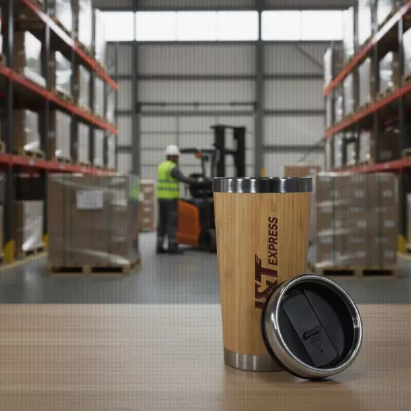 Copo de Bambu e Inox 500ml Personalizado