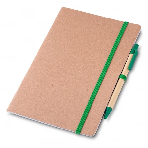 Caderneta Personalizada Ecológica com Caneta - 21,5 x 15,4 cm