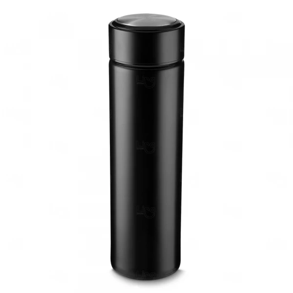 Garrafa Personalizada Inox com Infusor - 450ml Preto