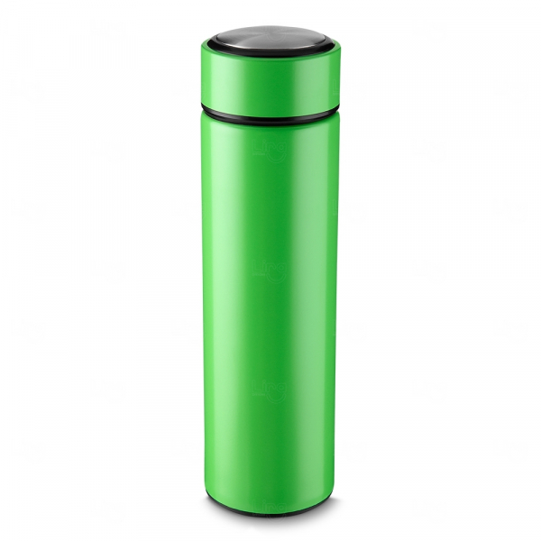 Garrafa Personalizada Inox com Infusor - 450ml Verde