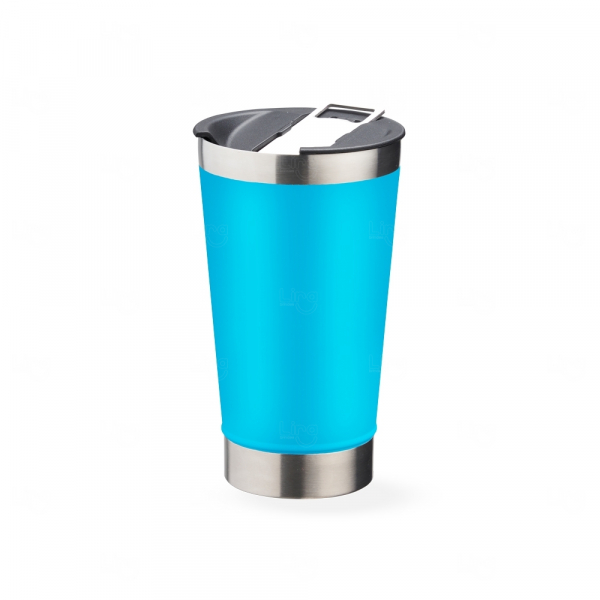 Copo Térmico Personalizado Inox - 500ml Azul Claro