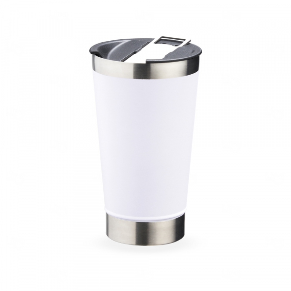 Copo Térmico Personalizado Inox - 500ml Branco