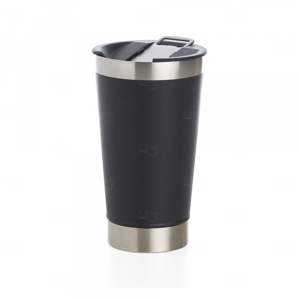 Copo Térmico Personalizado Inox - 500ml Preto