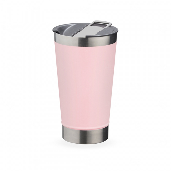 Copo Térmico Personalizado Inox - 500ml Rosa Claro