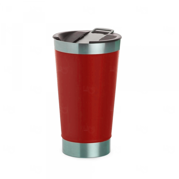 Copo Térmico Personalizado Inox - 500ml Vermelho