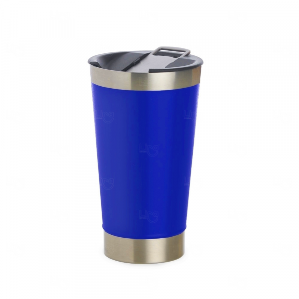 Copo Térmico Personalizado Inox - 500ml Azul