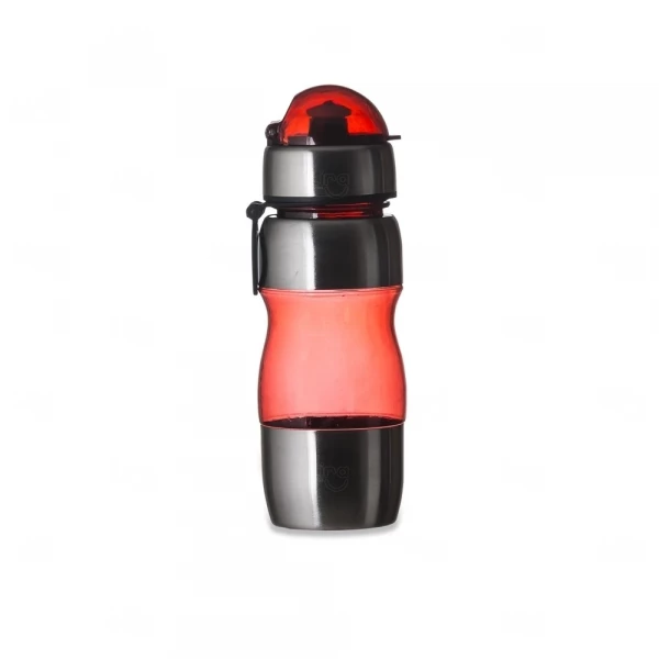 Squeeze Alumínio Personalizada - 450ml Vermelho