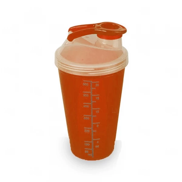 Coqueteleira com Dosador Personalizada - 700ml Laranja