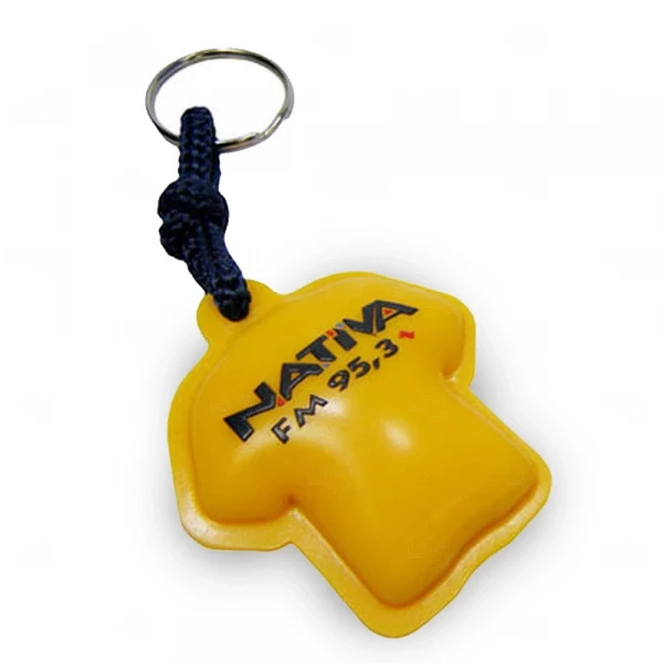 Chaveiro Flutuante Personalizado Amarelo