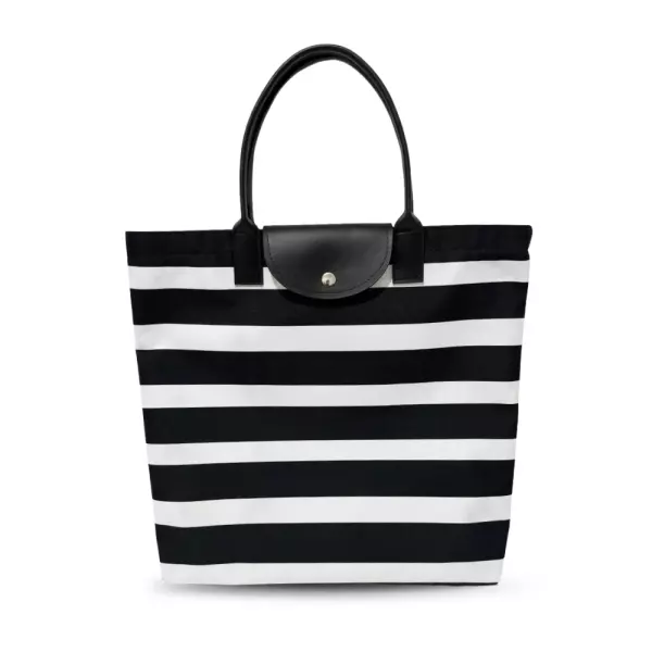 Sacola Listrada em Nylon Personalizada - 45 x 40 cm 