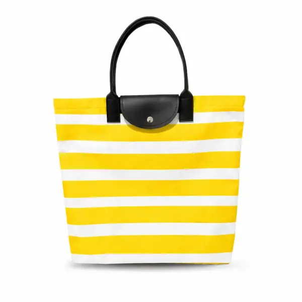 Sacola Listrada em Nylon Personalizada - 45 x 40 cm 
