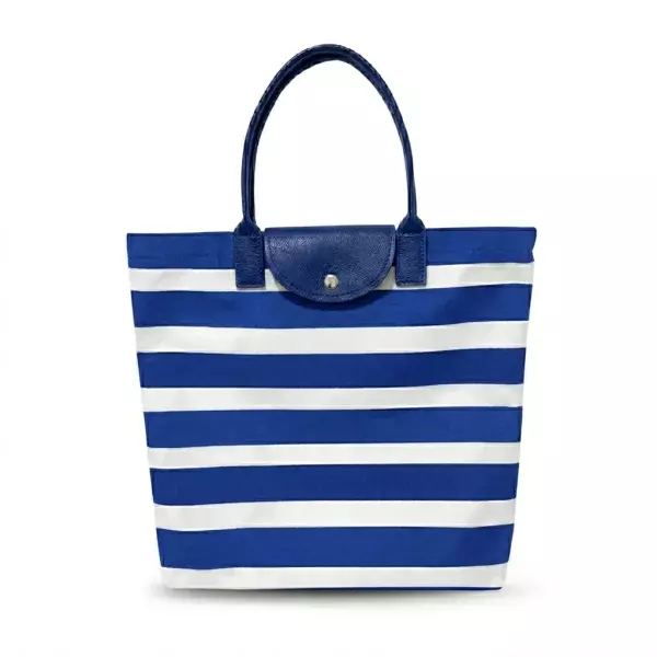 Sacola Listrada em Nylon Personalizada - 45 x 40 cm 