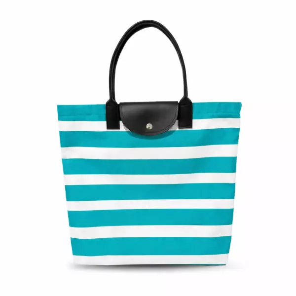 Sacola Listrada em Nylon Personalizada - 45 x 40 cm 