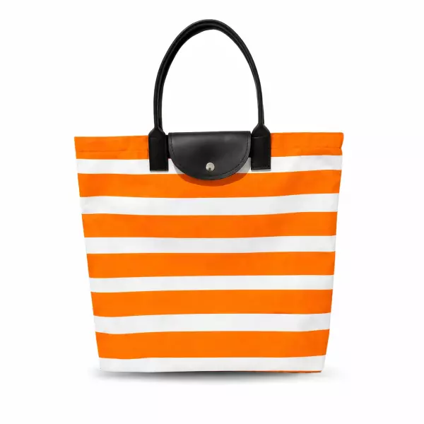 Sacola Listrada em Nylon Personalizada - 45 x 40 cm 