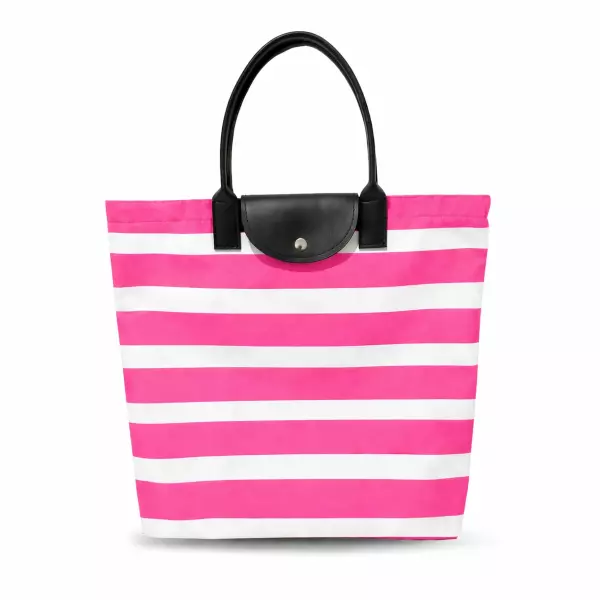 Sacola Listrada em Nylon Personalizada - 45 x 40 cm 