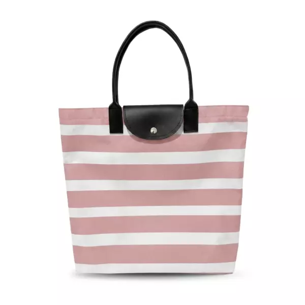 Sacola Listrada em Nylon Personalizada - 45 x 40 cm 