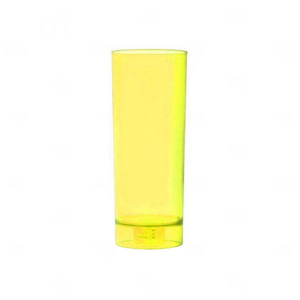 Copo de Acrílico com Led Personalizado - 300ml Amarelo