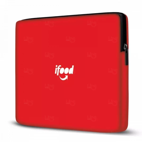 Case Neoprene para Notebook 100 % Personalizado Vermelho