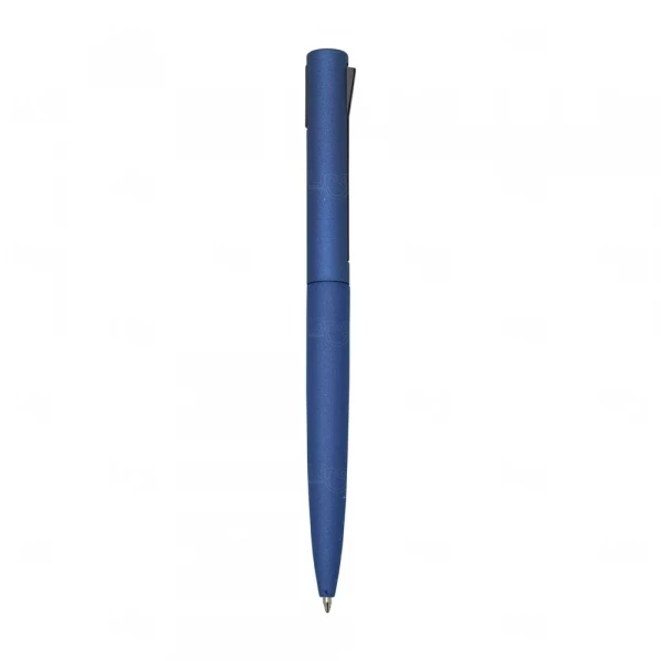 Caneta Semimetal Personalizada Azul