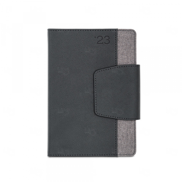 Agenda Personalizada em Couro Sintético/Poliéster - 20,5 x 25 cm