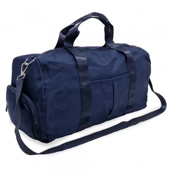 Bolsa Personalizada Esportiva de Poliéster - 28,8 x 50,8 cm Azul