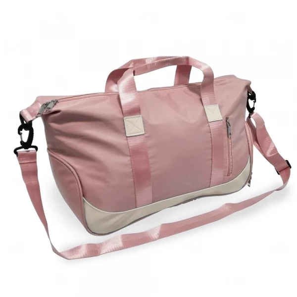Bolsa Esportiva Personalizada de Poliéster - 23 x 27 cm Rosa