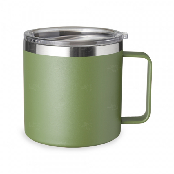 Caneca Térmica Personalizada - 450ml Verde