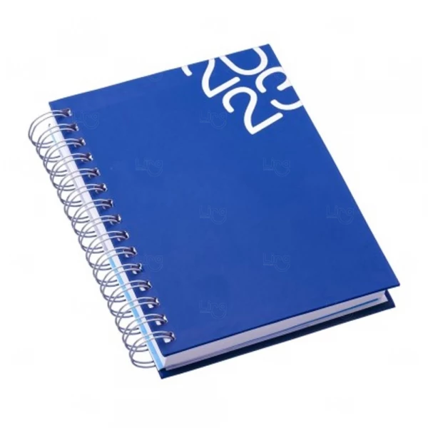 Agenda Personalizada Diária 2023 com Wire-o - 20 x 16 cm