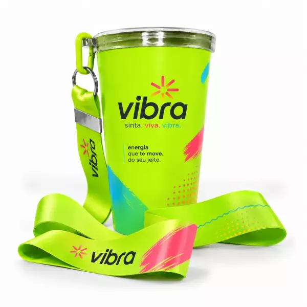 Copo com Cordão Personalizado 360 graus - 550ml 