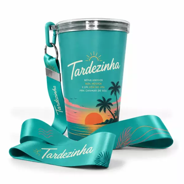 Copo com Cordão Personalizado 360 graus - 550ml 