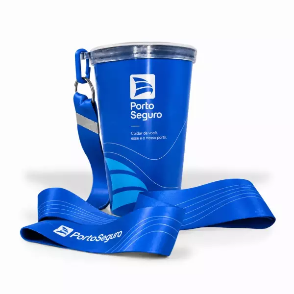 Copo com Cordão Personalizado 360 graus - 550ml 