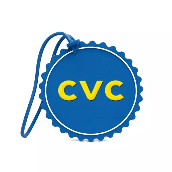 Tag de Mala Emborrachada Alto Relevo Personalizada - 9x6 cm 