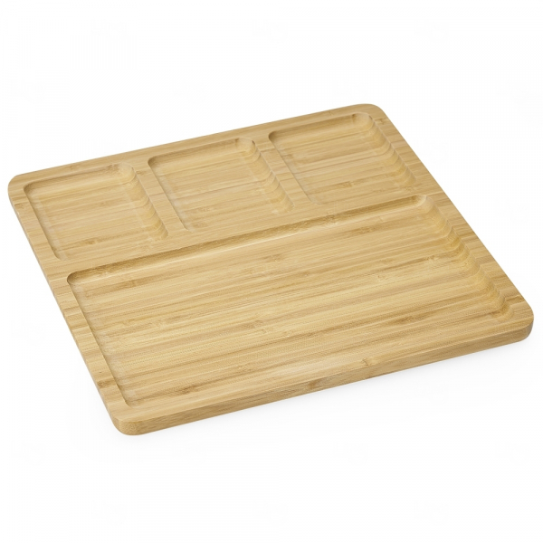 Petisqueira Quadrada em Bambu Personalizada