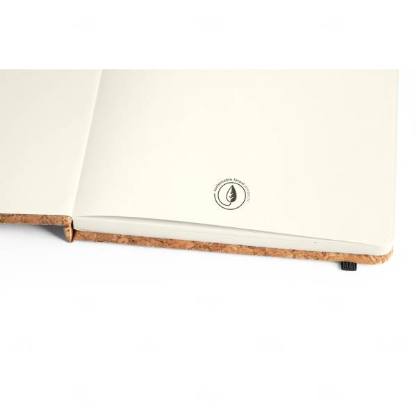 Kit Moleskine e Caneta em Cortiça Personalizado - 21 x 14 cm 