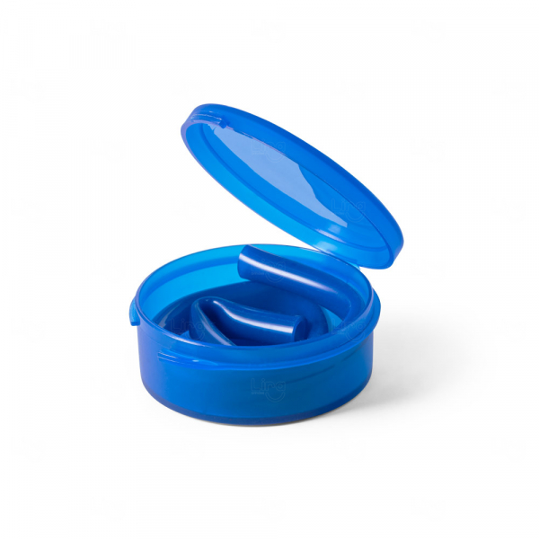 Canudo de Silicone Colorido Reutilizável Personalizado - 25 cm Azul