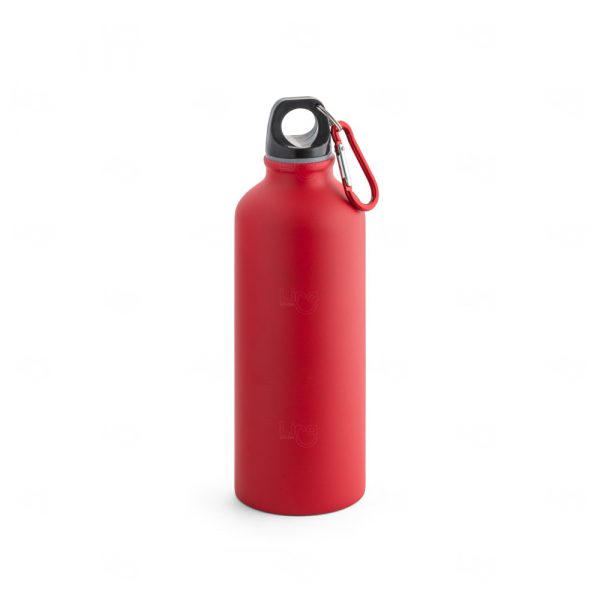 Garrafa de Aluminio  Fosca Personalizado - 550ml Vermelho